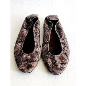 Arche Laius Ballerinas Shoes Women's 38 / 7 Black  Snakeskin Leather Ballet Flat